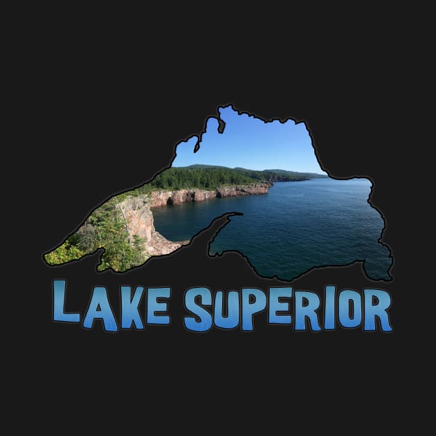 Lake Superior Outline and North Shore in Minnesota by gorff