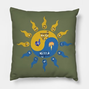 Vernal Equinox (northern hemisphere global) Pillow