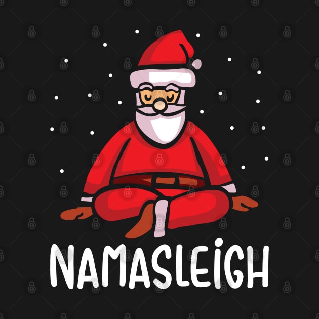 Namasleigh Yoga Funny Christmas Sweater by KsuAnn