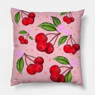 Cherries Pillow