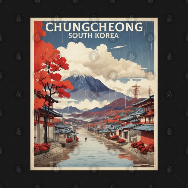 Chungcheong South Korea Travel Tourism Retro Vintage by TravelersGems