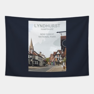 Lyndhurst, Hampshire New Forest gift. New Forest Travel poster Tapestry