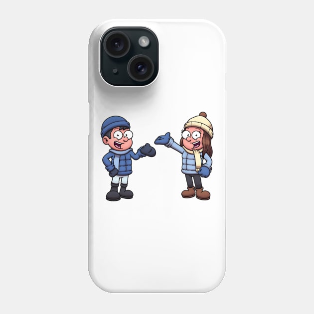 Winter Kids Phone Case by TheMaskedTooner