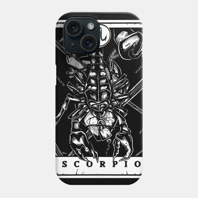 Scorpio Zodiac Tarot Phone Case by Scottconnick