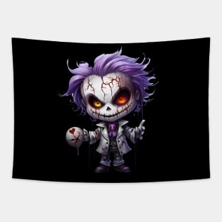 Scary Spooky Doll Halloween Cursed Forest Creature Fun Tapestry