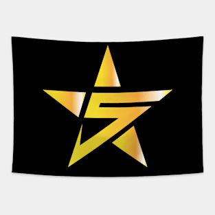 FIVE STAR MINIMALIST LOGO Tapestry