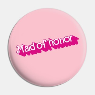 Maid of Honor Barbie logo Pin