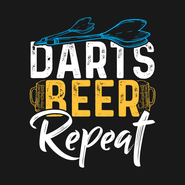 Darts Beer Repeat by Tee__Dot