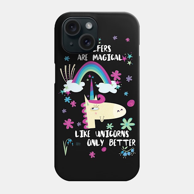 Golfers Are Magical Like Unicorns Only Better Phone Case by divawaddle