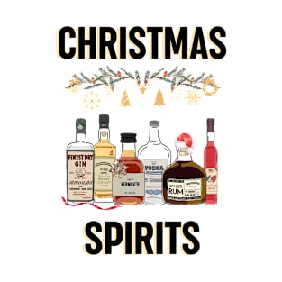 Christmas spirits - vodka, whiskey, rum, gin T-Shirt