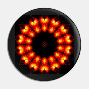 Ominous Red Kaleidoscope pattern (Seamless) 14 Pin