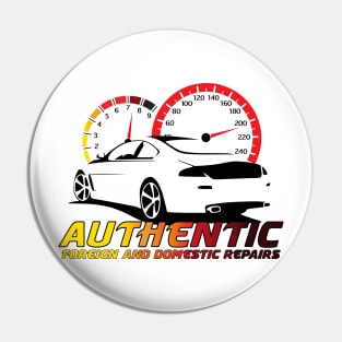 Authentic Auto Color Logo Front Pin