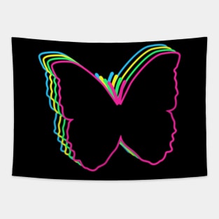 Butterfly 80s Neon Tapestry
