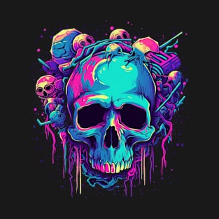 Trippy LSD Psychedelic Skull T-Shirt