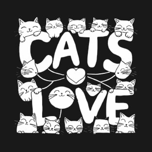 Cats love shirt funny cat lover shirt T-Shirt