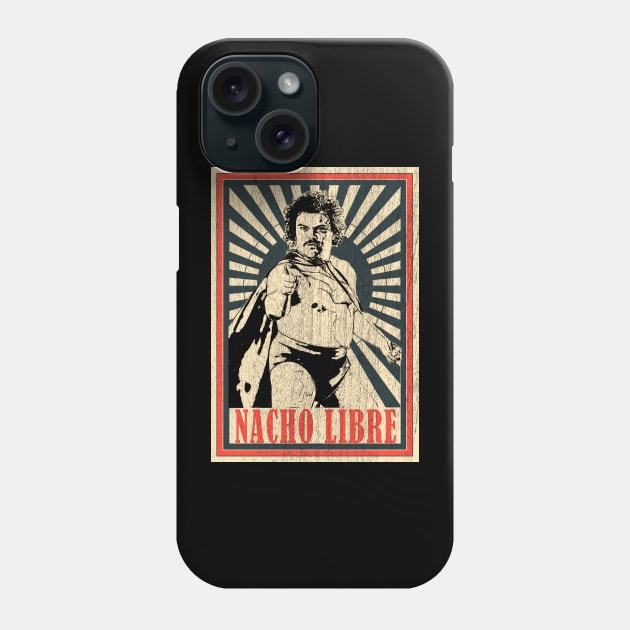 Vintage Poster Nacho Libre Phone Case by Odd Even