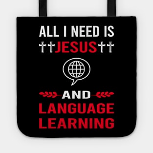 I Need Jesus And Language Learning Tote