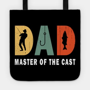 Dad Master Of The Cast Funny Dad Fishing Tote