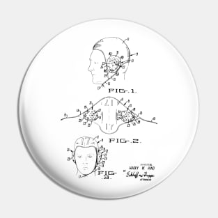 Ear Guard for Water Polo Vintage Patent Hand Drawing Pin