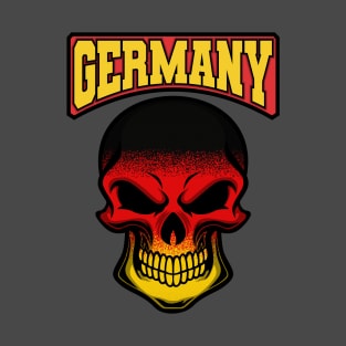 GERMANY FLAG IN A SKULL EMBLEM T-Shirt