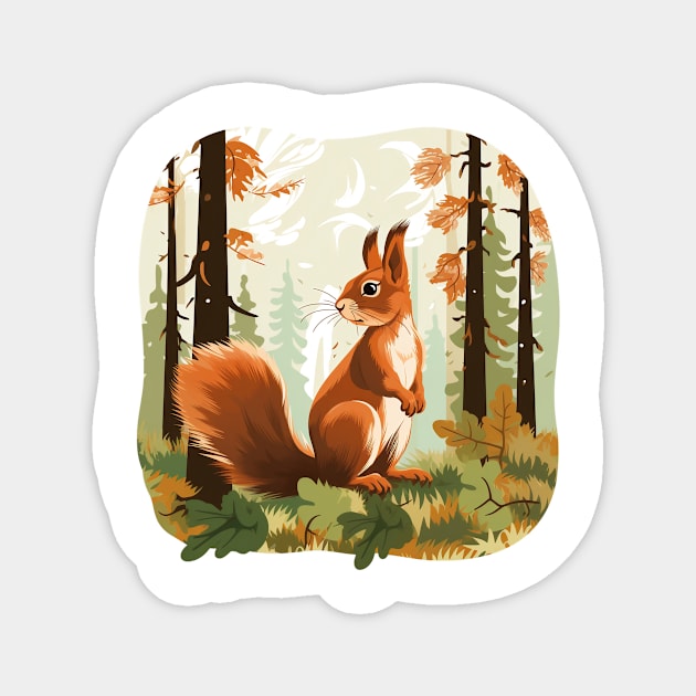 Squirrel Whisperer Magnet by zooleisurelife