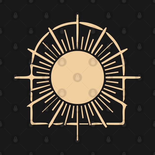 bohemian astrological design with sun, stars and sunburst. Boho linear icons or symbols in trendy minimalist style. by zaiynabhw