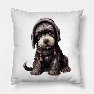 Winter Giant Schnauzer Dog Pillow