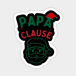 Papa Clause, Santa Hat Christmas Funny Design Magnet