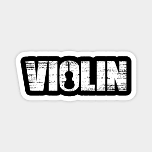 Distressed Look Violin Gift For Violinists Magnet