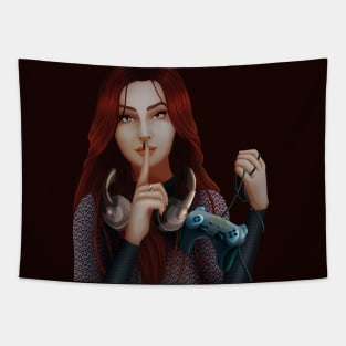 Gamer Girl Tapestry