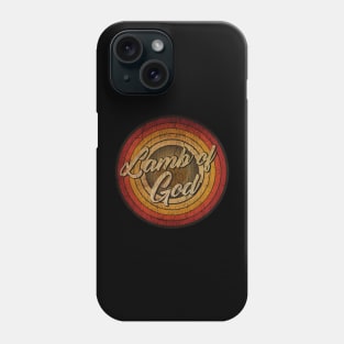 arjunthemaniac,circle retro faded Lamb of God Phone Case