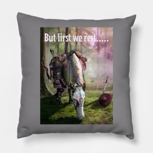 Fantasy Art ~ But first we rest Pillow