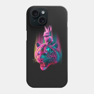 Be brave bunny and tiger Phone Case