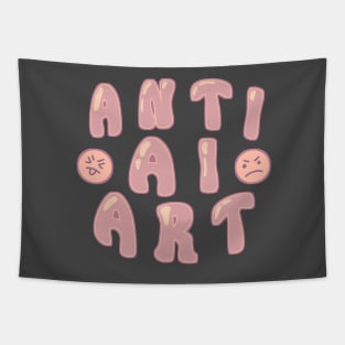 Anti AI Art Tapestry