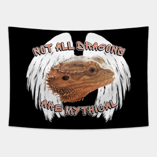 Not All Dragons Are Mythical Light Wings Design Tapestry