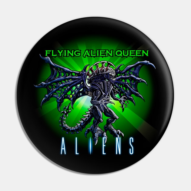 Flying Alien Queen Pin by Ale_jediknigth