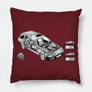 FORD SIERRA 4x4 - cutaway technical diagram Pillow