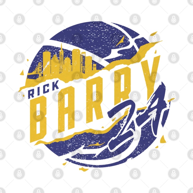 Rick Barry Golden State Skyball by TodosRigatSot