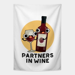 Partners In Wine Funny Drink Pum Tapestry