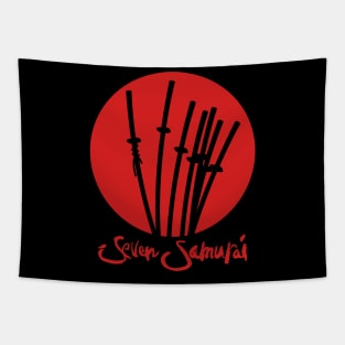 Mod.4 Seven Samurai Japanese Tapestry