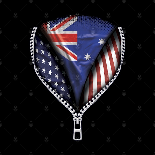 Australian Flag  Australia Flag American Flag Zip Down - Gift for Australian From Australia by Country Flags