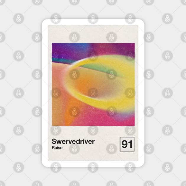 Swervedriver / Minimalist Style Graphic Artwork Design Magnet by saudade