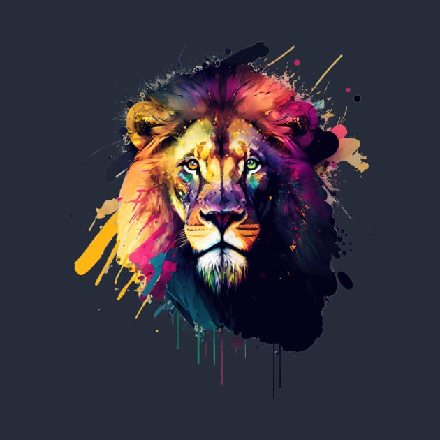 Majestic Lion Head Design by i2studio