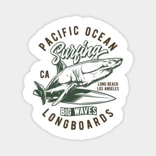 Pacific ocean surfing Magnet