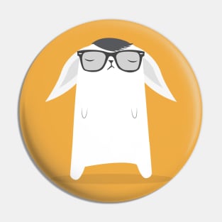 Hipster Bunny Pin