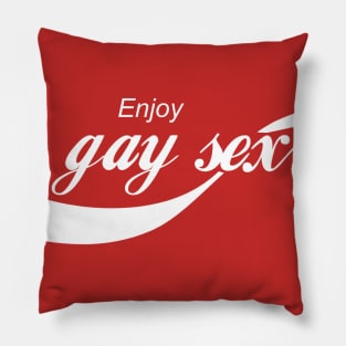 enjoy gay s/x Pillow