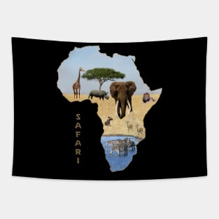 Safari in Africa Tapestry