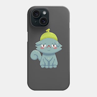 Disgruntled Melon Hat Cat Phone Case