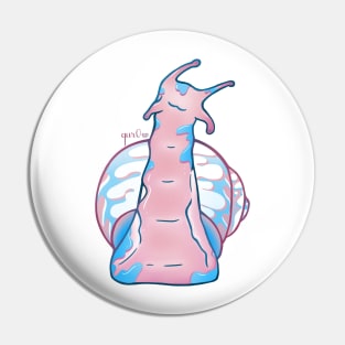 Transgender Pride Snail Pin