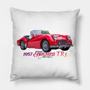 1957 Triumph TR3 Cabriolet Pillow